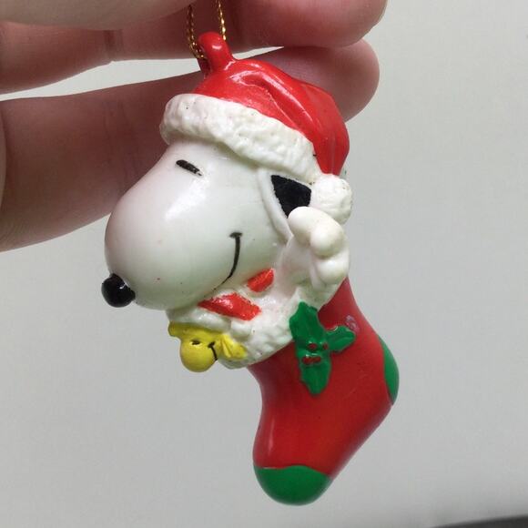 Rare Wilton Vintage Peanuts Snoopy Collectible Christmas Ornaments Lot of 3 - Picture 3 of 11